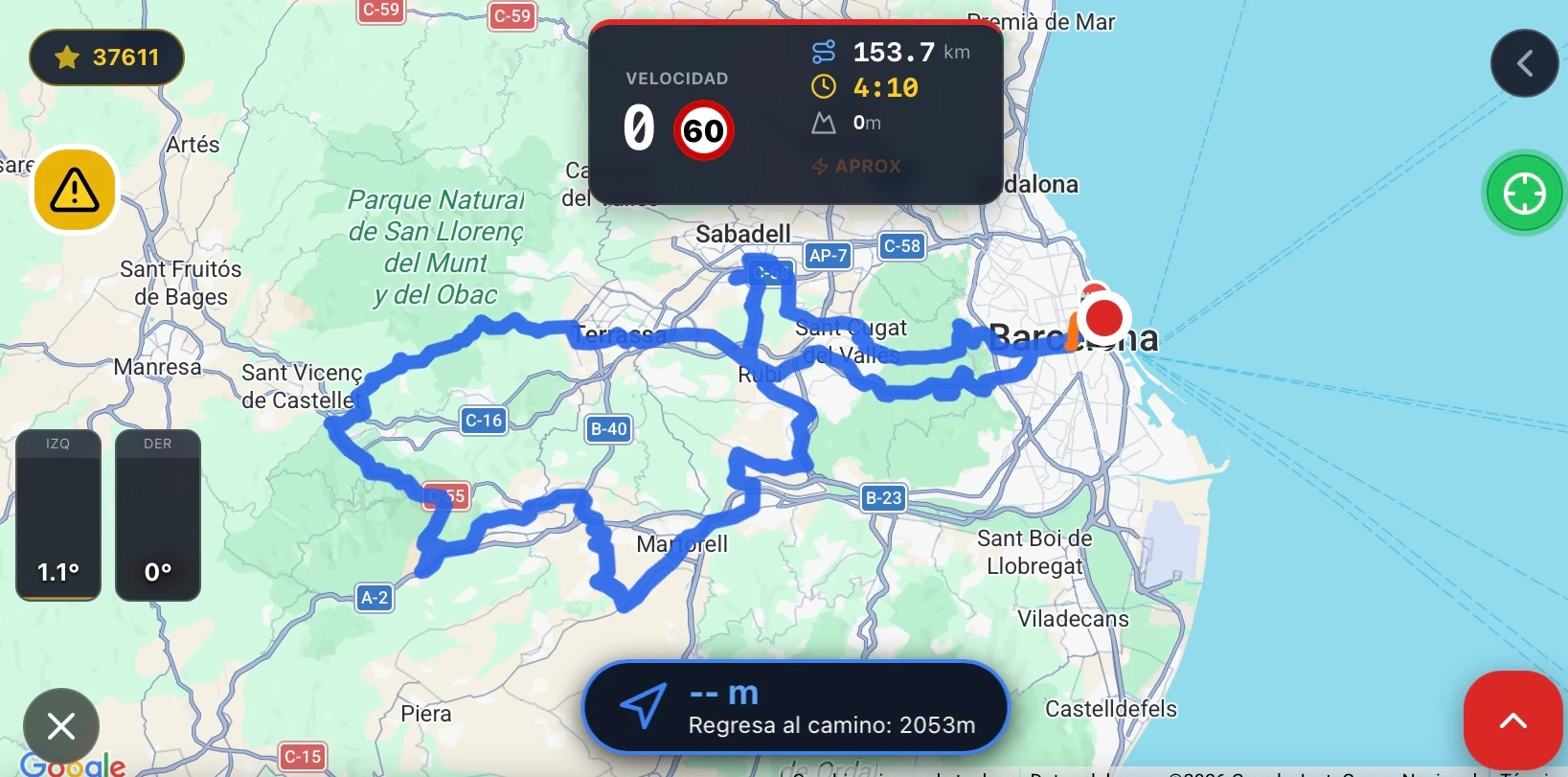 Navegador GPS para moto con vista 3D y zoom dinámico